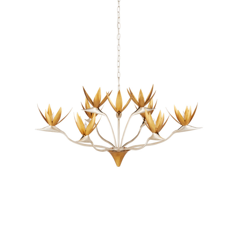 Paradiso 9 - Light Wrought Iron Dimmable Tiered Chandelier