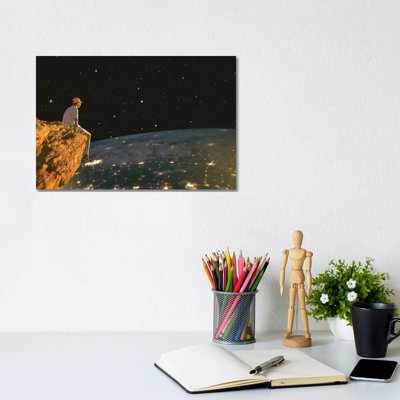 Yellow Night by Fran Rodriguez - Wrapped Canvas Print