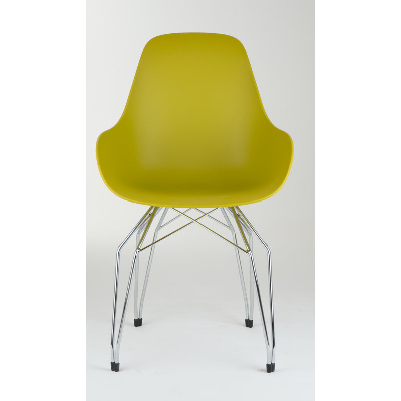 Masami Armchair, Mustard, Chrome