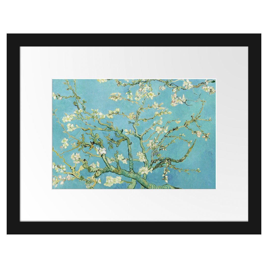 Gerahmter Kunstdruck Almond Tree Branches von Vincent Van Gogh