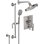 Descanso 1.8 GPM Styletherm 0.5" Thermostatic Shower System with Showerhead and Handshower on Slide Bar