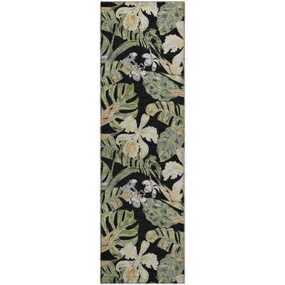 Premium Machine Washable Varroville AMF1708 Floral Rug