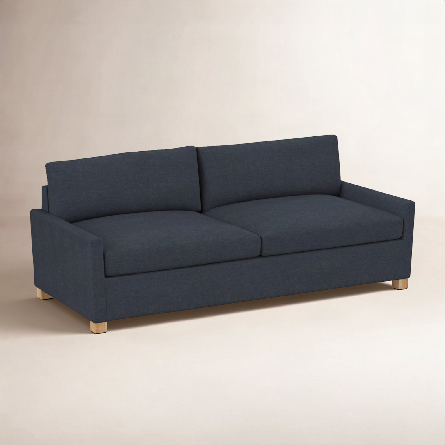 Louisa 87" Sofa Bed, Antic Navy Performance Twill
