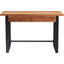 Bureau d'écriture avec tiroir de rangement pleine longueur Serta Leighton, style rustique moderne, plateau de table en bois massif naturel
