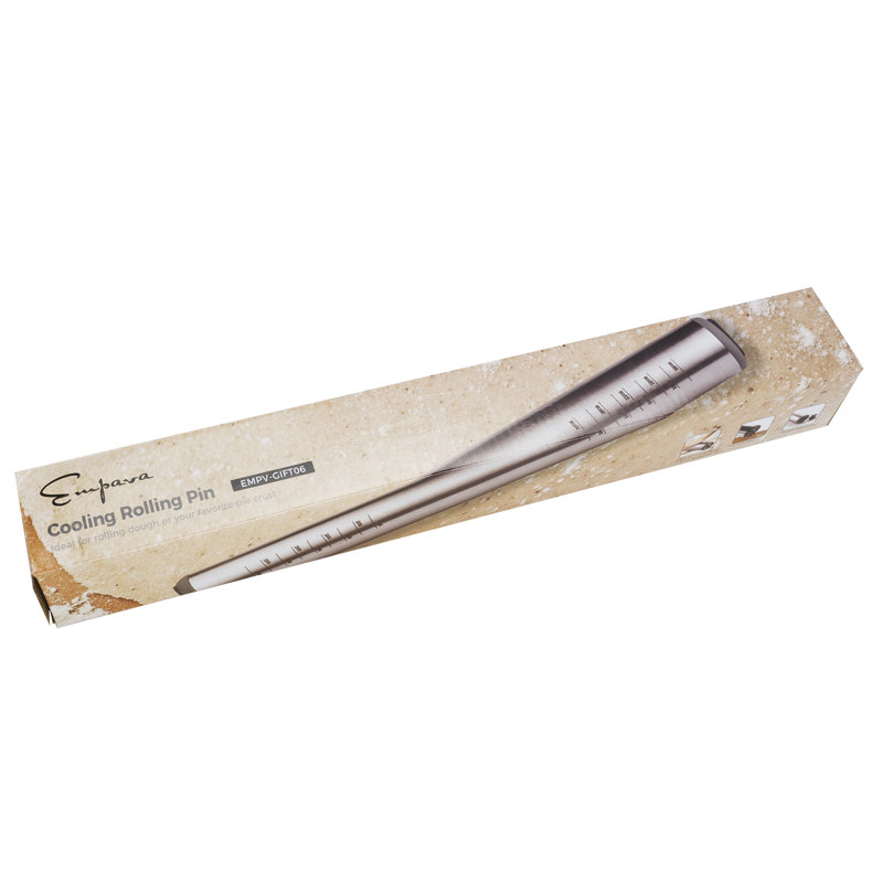 Stainless Steel Cooling Rolling Pins With Flour And Ice Water Container