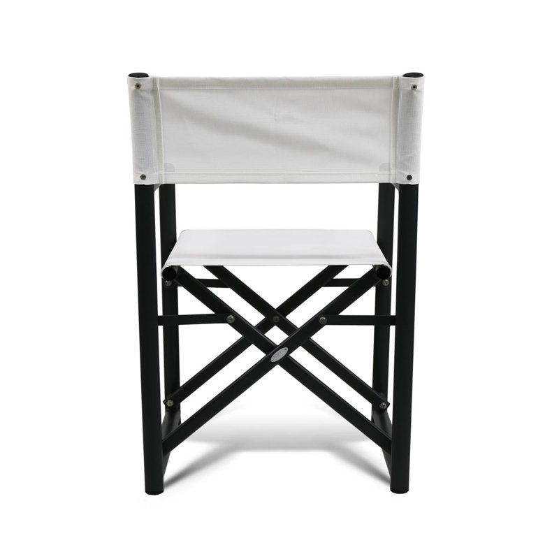 Campaign Folding Armchair, Antracite/White