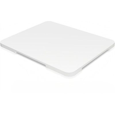 360° Rolling Tray Bamboo Appliance Slider For Kitchen Appliances, Coffee Maker Mat Tray For Countertops Sliding Tray, White