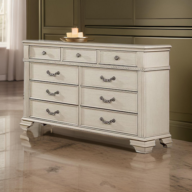 Commode double l 9 po Althena, Blanc