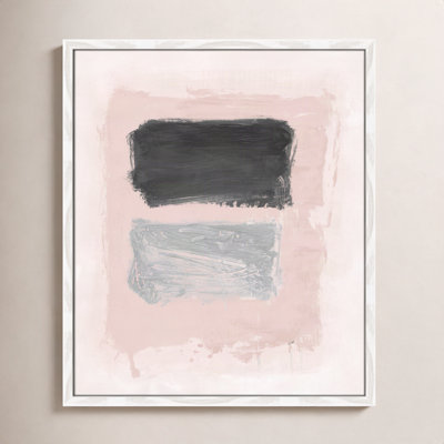 Pink, Black and Silver Shimmer I Print
