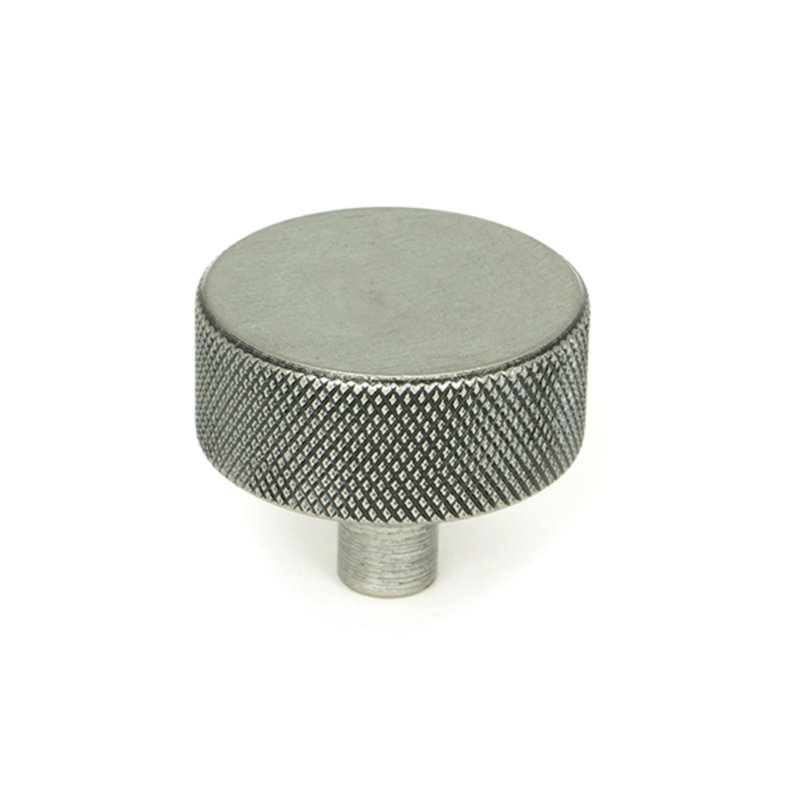 Round Knob, 4 cm, Pewter Patina