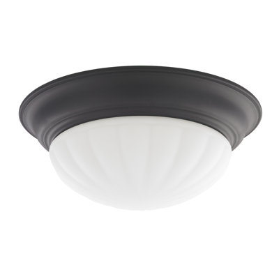 5.38 in. H Glass Round Ceiling Fan Fitter Shade