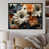 Black Floater Framed