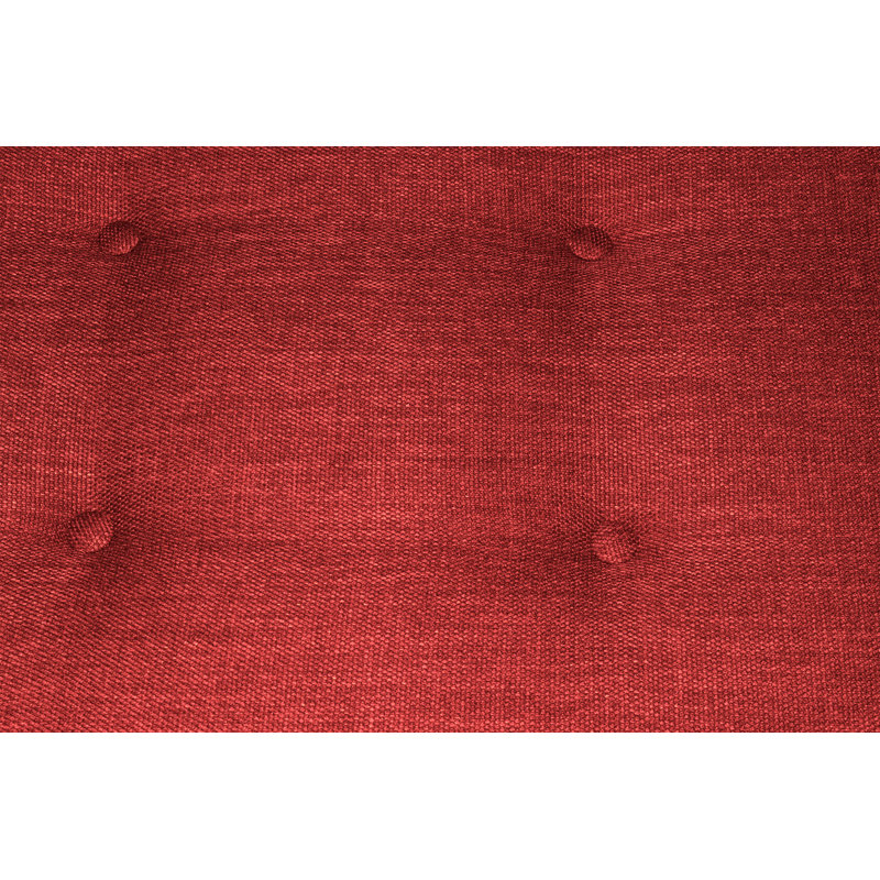 Philson Polyester Upholstered Storage Bench, Ruby Red