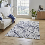 Artemis Artemis area rug Machine Woven Rectangle Blue