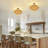 Clouden 3-light 19.7in Rattan Handwoven Semi-flush Mount