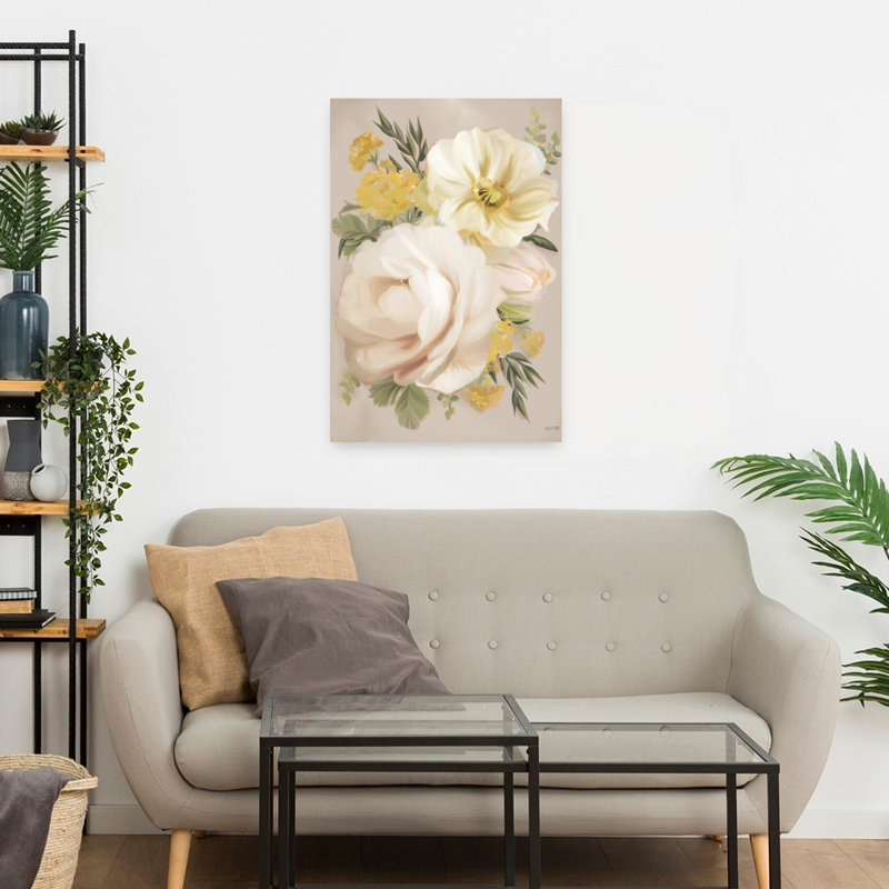 Art floral floral pivoine, H 24 po x l 16 po