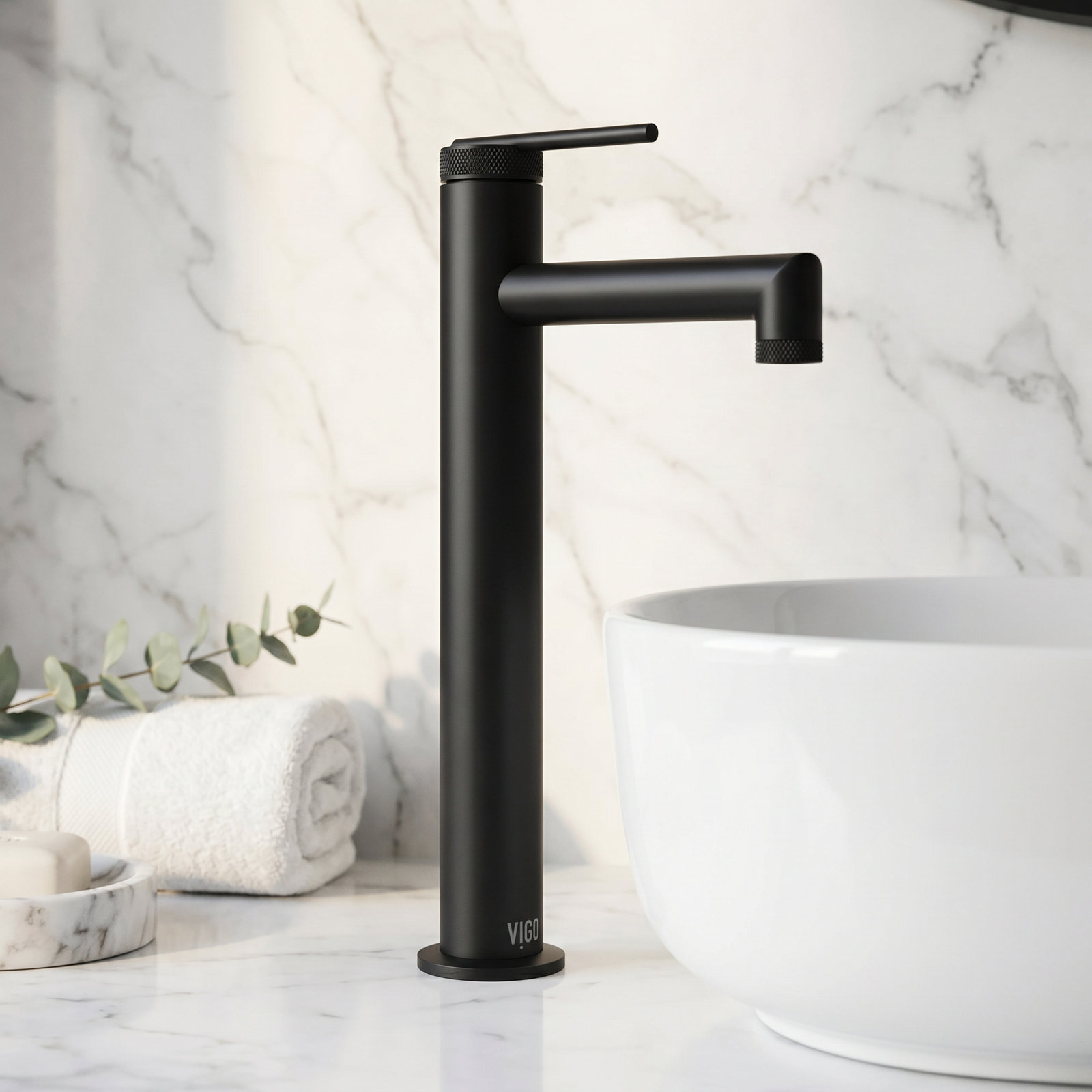 Sterling Vessel Bathroom Faucet, Matte Black
