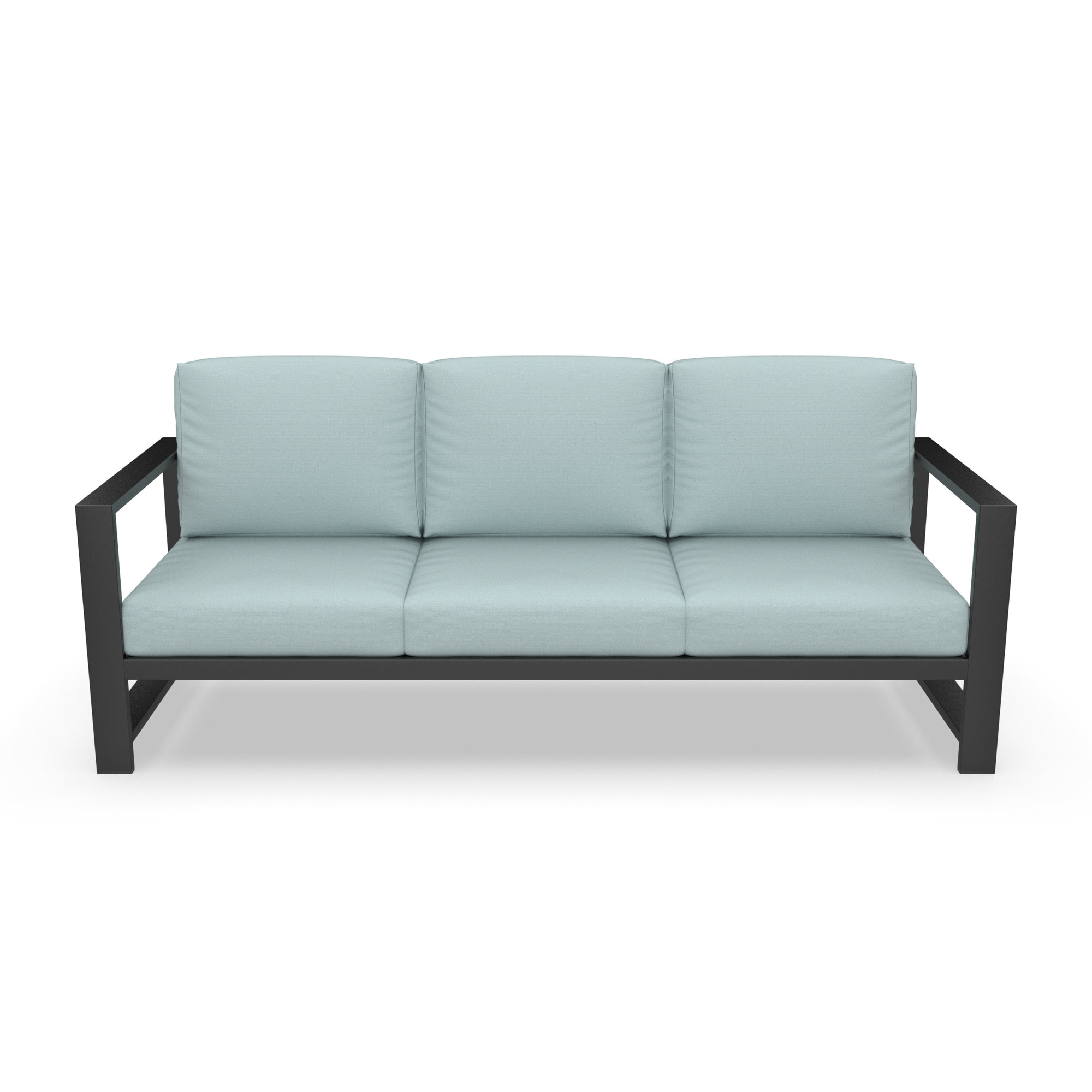 Dulcie 80'' Wide Outdoor Patio Sofa with Sunbrella Cushions, Sunbrella Bliss Dew