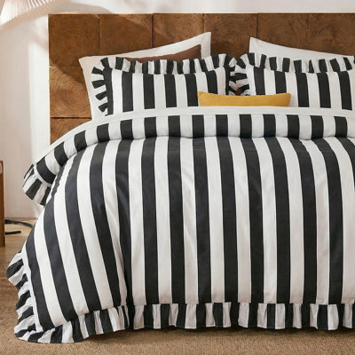Cotton Twill Striped Comforter