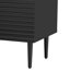Armoire d'appoint moderne et minimaliste avec tablettes réglables, conception de porte géométrique élégante, grand espace de rangement pour tout décor