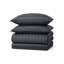 Striped Microfiber Complete Bedding Set | Duvet Cover, Deep Fitted Sheet & Matching Pillowcases-120238812-120238814