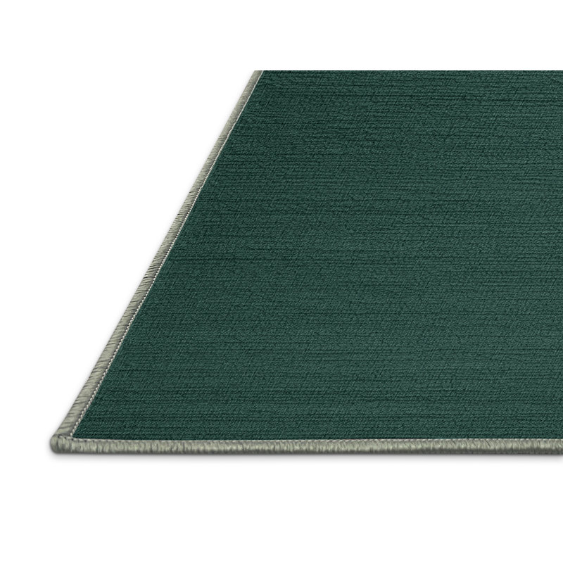 Tapis vert uni lavable à la machine, Tapis de couloir 2 pi x 4 pi