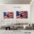Lelar US Flag And Flying Bald Eagle-108092805