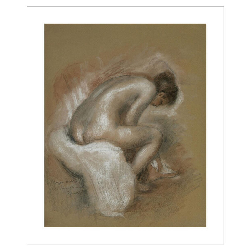 «Sived Nude» par Pierre-Auguste Renoir, impression giclée sur cadre, H 40,22 po x l 33,5 po