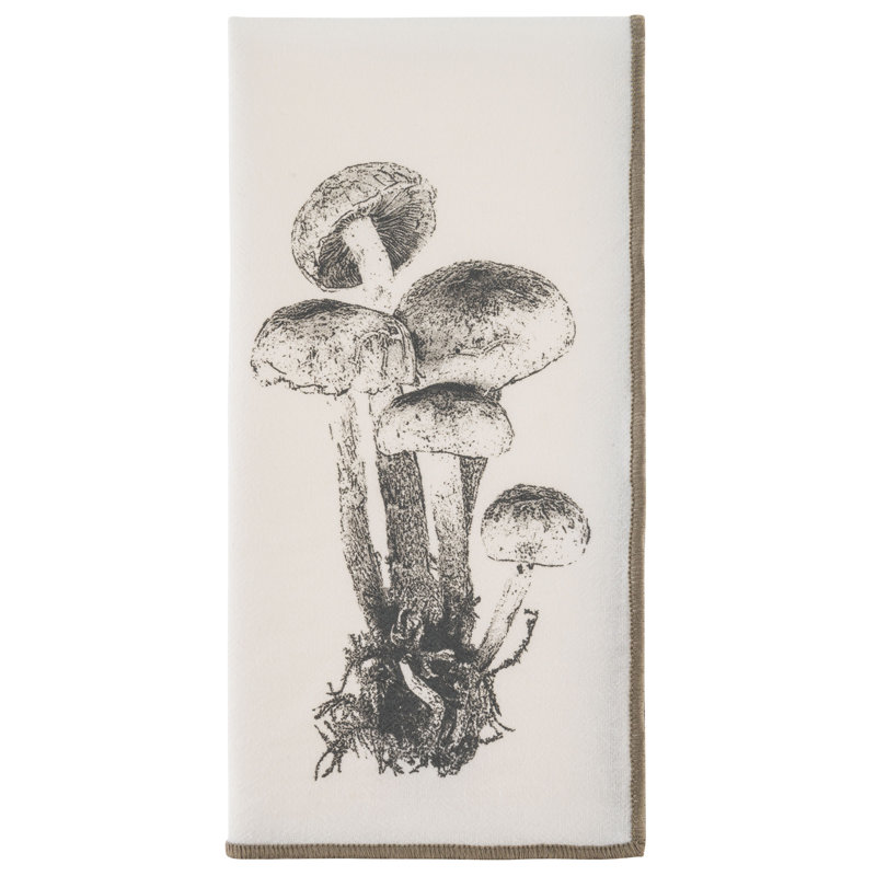 Merrowed Edge Dinner Napkins Mushroom 