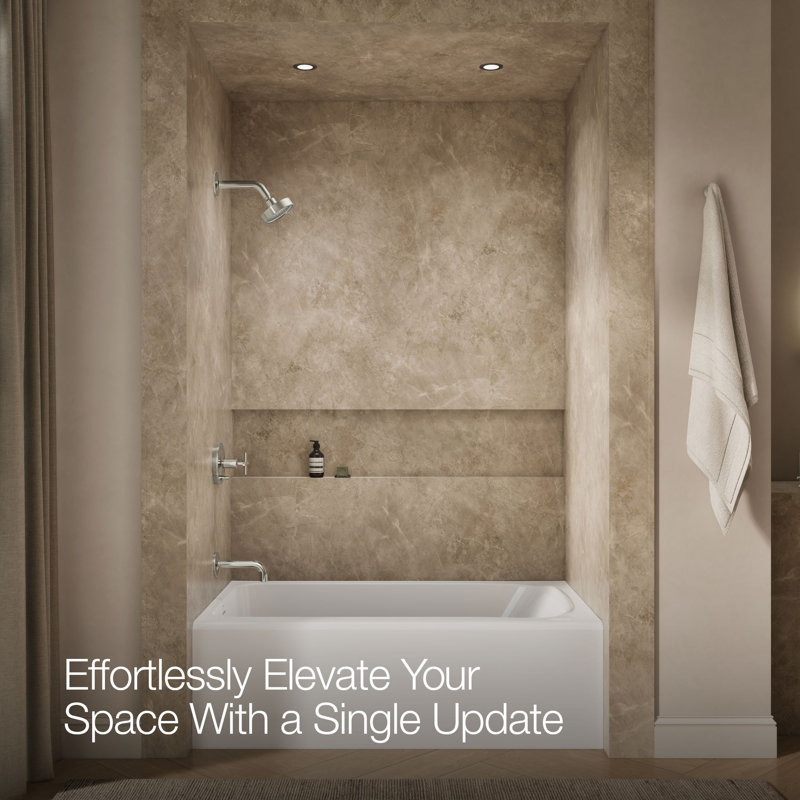 Purist® Rite-Tub and Shower Faucet, Vibrant Polished Nickel, Traditional Handle