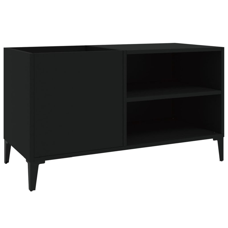Sahithi 48cm H Media Shelves, Black