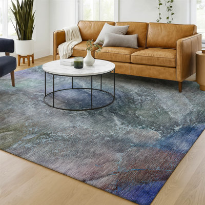 Premium Machine Washable Mayfield AMF2307 Abstract Rug