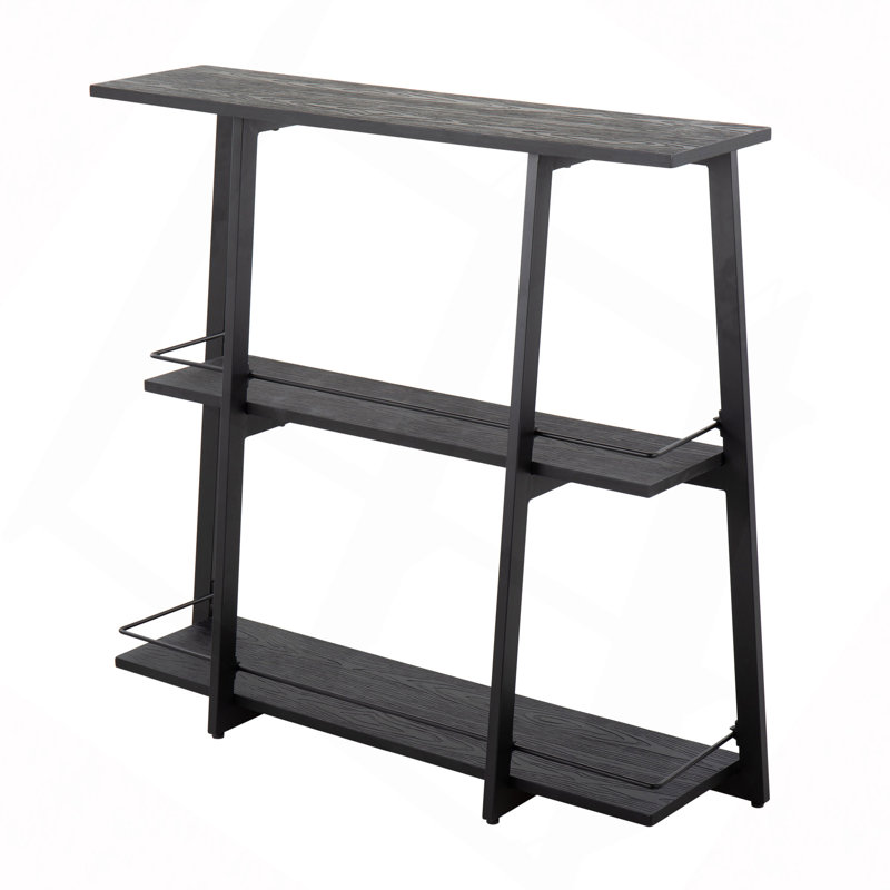 Converge Bookcase Steel and Bamboo