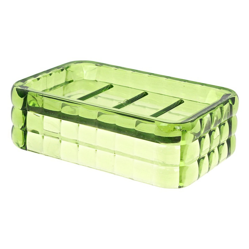 Porte-savon Becerra, Vert transparent