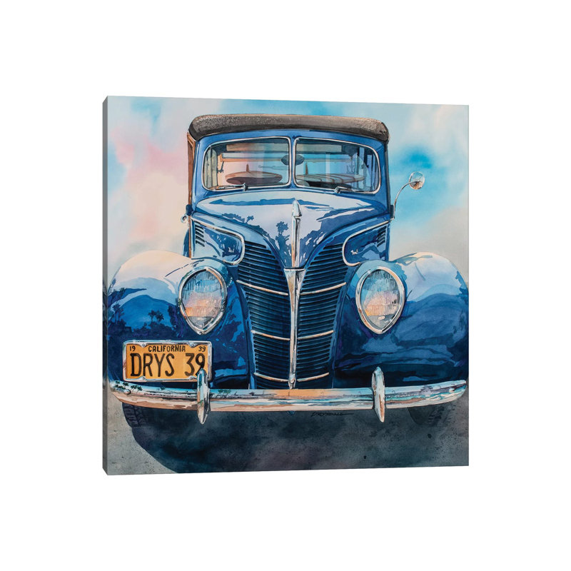 Surfin Woodie by Bill Drysdale - Wrapped Canvas Painting, 93.98cm H x 93.98cm W x 1.91cm D