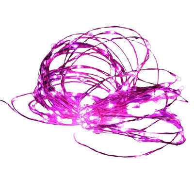  100 LED Silver Copper Fairy String Lights – 33ft Plug-In with 4 inch Spacing, Flexible Wire, Indoor/Outdoor Decorative Lighting for Bedroom, Party, Wedding, and Holiday Décor