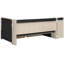 Lit de jour rembourré beige de taille simple avec tiroirs, tablettes, armoires rabattables et table d'appoint - Conception tout-en-un pour les petits espaces invités, espaces de vie fonctionnels avec solution de rangement, pratique-890507085