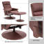 Fauteuil de massage inclinable électrique vibratoire avec repose-pieds-591906250