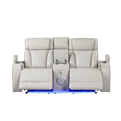 Causeuse inclinable de style moderne Fortuner en bois avec fonction de massage incluse - beige Identique à B009P287719 (inventaire CA)