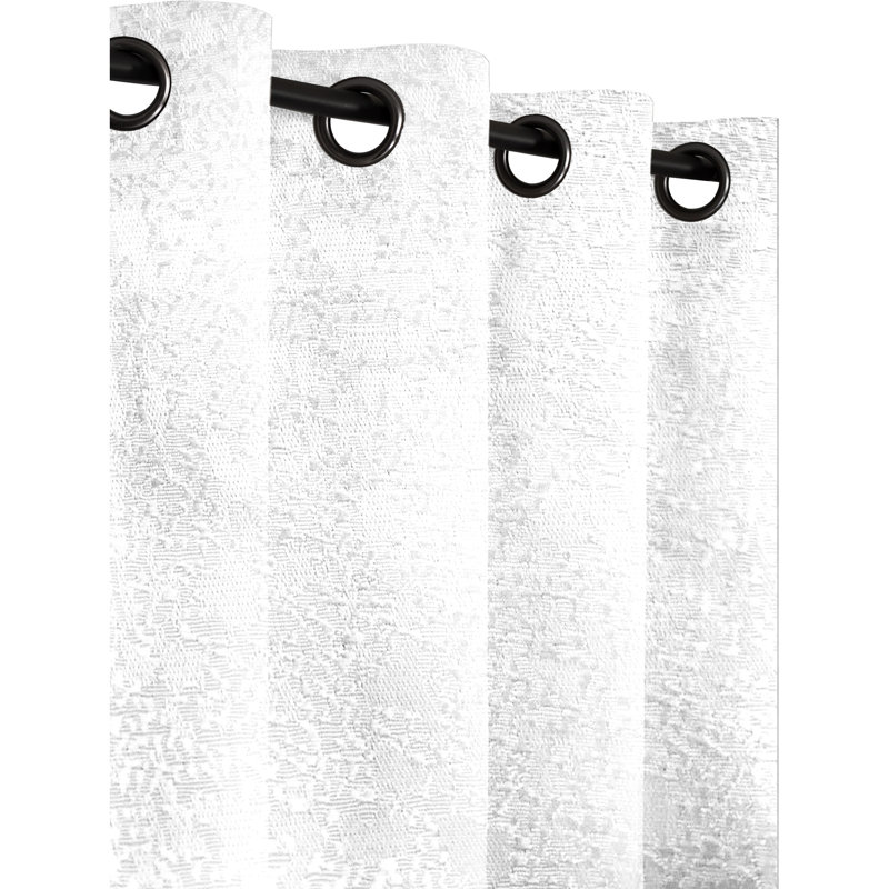  Rideaux unis occultant, Blanc