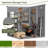 6 ft. W x 6 ft. D Outdoor Resin Storage Shed, Waterproof Patio Storage Shed with Window, Lockable Door and Floor, Plastic Large Tool Shed for Garden, Poolside, Lawn, Bike-126592456