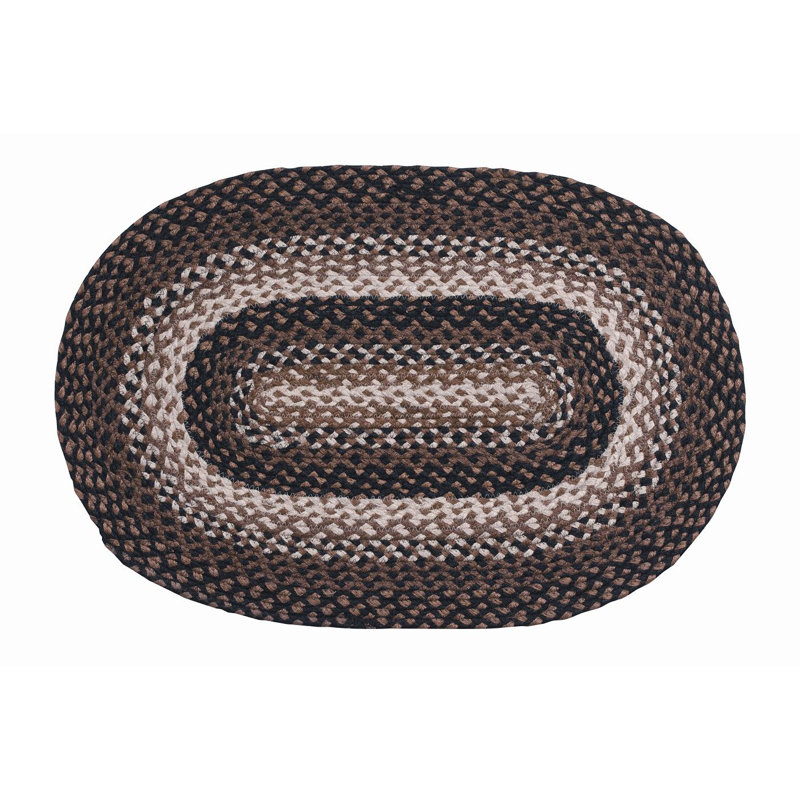 Casciola Cotton Geometric Rug, Oval 3' x 5'