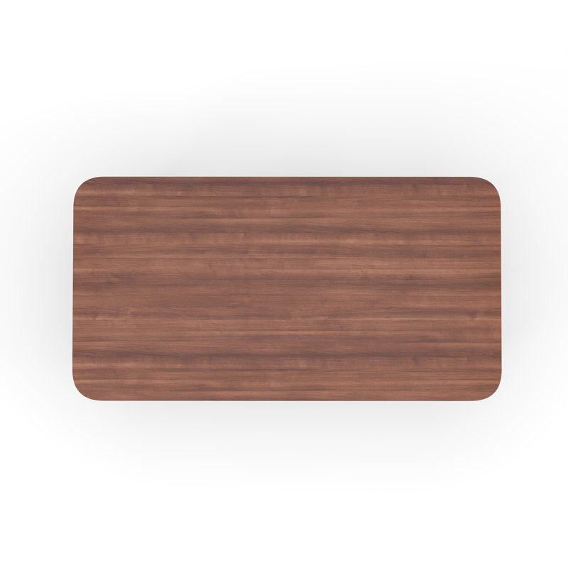 Ren Walnut Wood Dining Table, 28.74" H x 43.31" W x 82.68" L