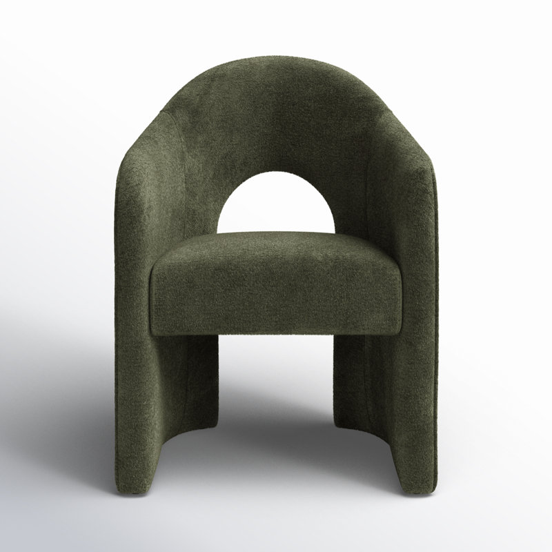 Chaise rembourrée H 19,75 po, Bergen olive
