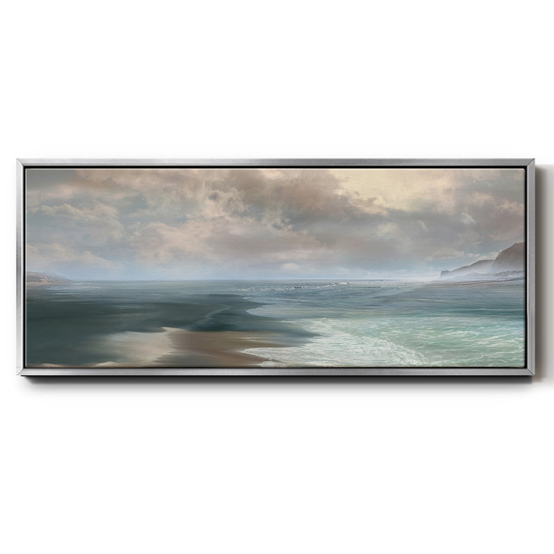 Rushing, reproduction d'art sur toile, Argent, H 12 po x l 30 po x P 1,5 po