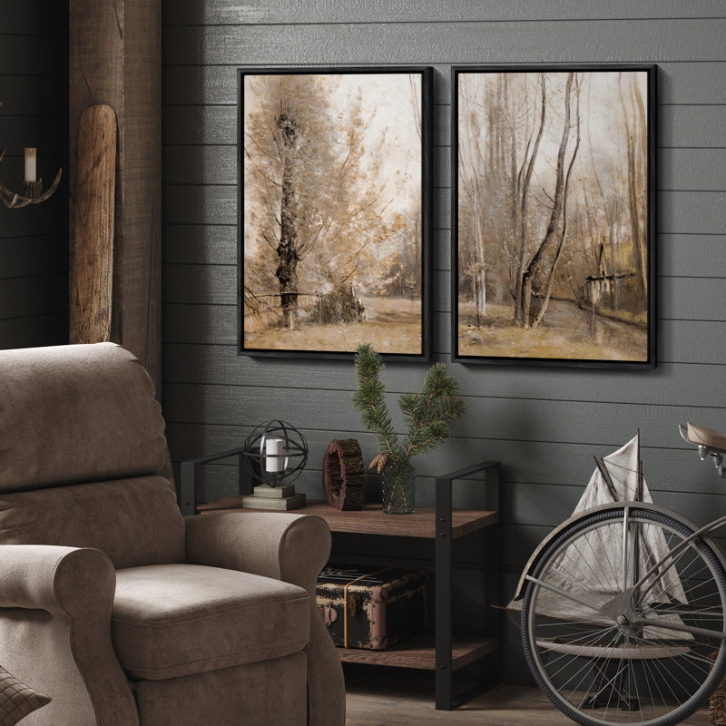Art mural encadré rétro antique classique pour chambre à coucher, Noir, H 24 po x l 16 po