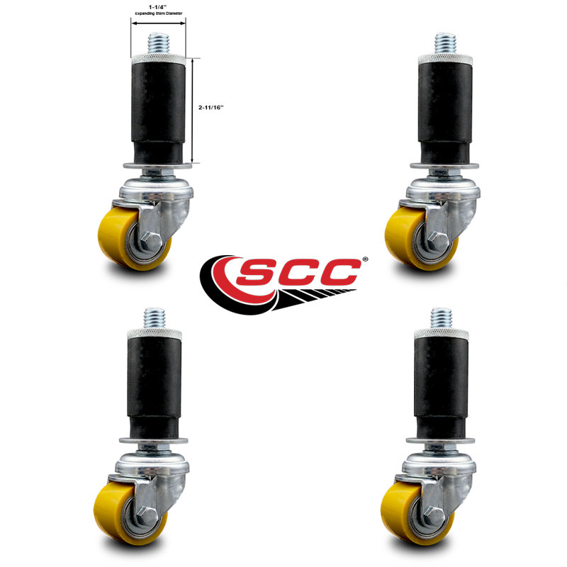 Polyurethane Expanding Stem Caster