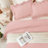 Andency Blush Ruffle Comforter Set, 2 Pieces Kids Comforter Set Twin(66x90Inch), Farmhouse Comforter Set, Soft Microfiber Kids Bedding Set-124610470-124610449