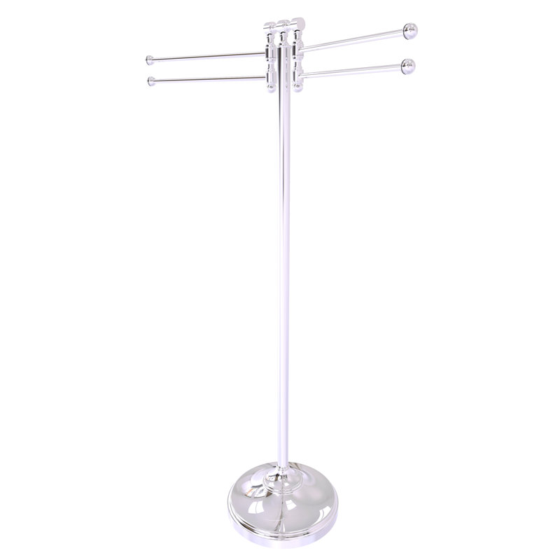 Porte-serviettes sur pied Gober, Chrome poli