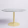 Lesley Round Marble Top Metal Base Dining Table